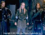 Boromir (Sean Bean), Legolas (Orlando Bloom) und Aragorn (Viggo Mortensen)